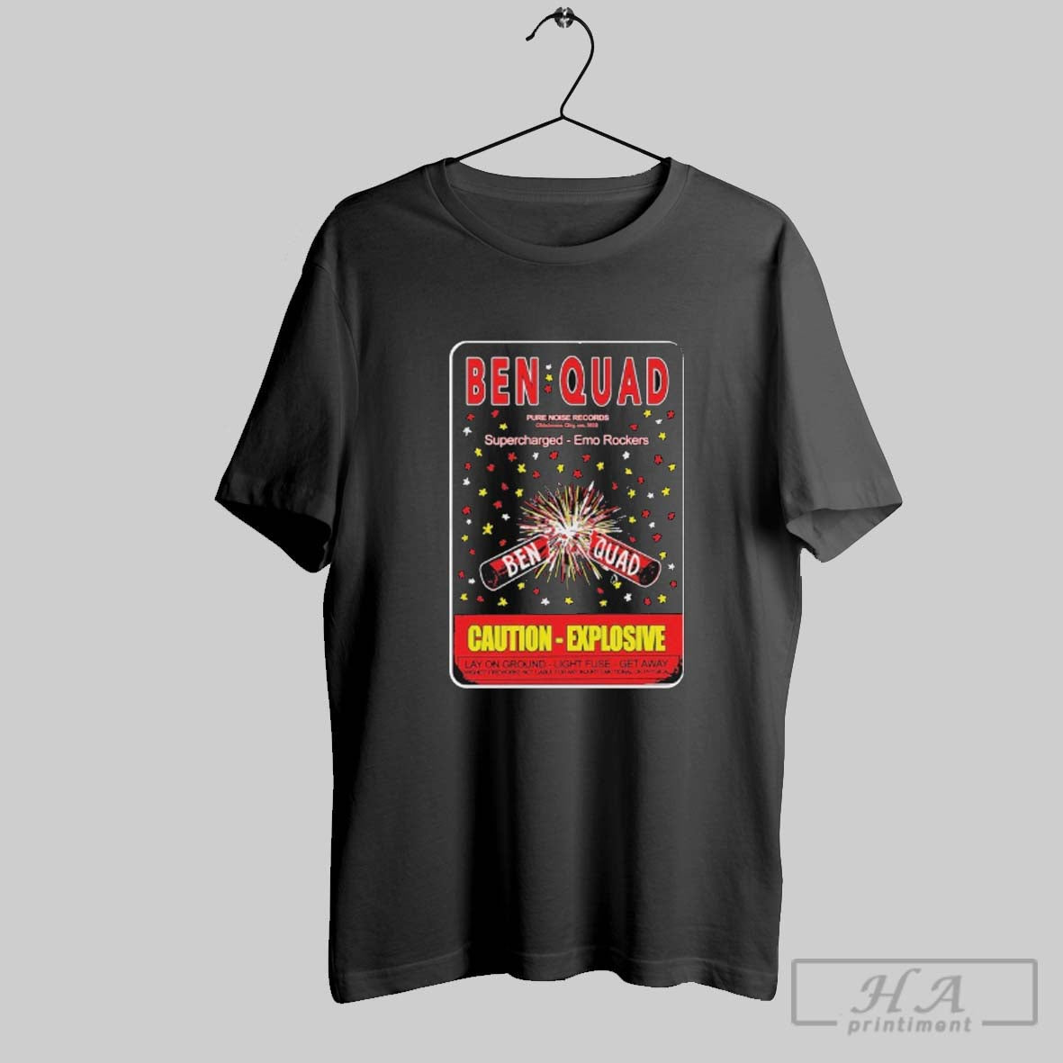 Official Ben Quad M80 Caution Explosive Supercharged Emo Rockers Lay On Ground Light Fuse Get