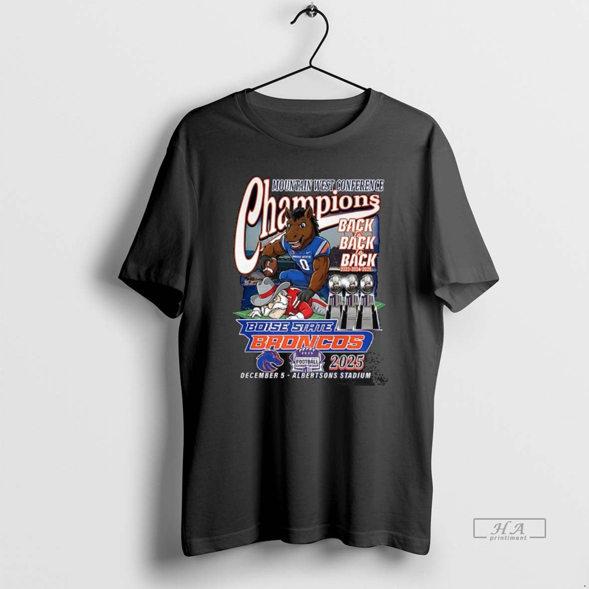 Official Boise State Broncos Beat Unlv Rebels Mountain West Conference Championship Back2back 2025 T-Shirts, Hoodie,...
