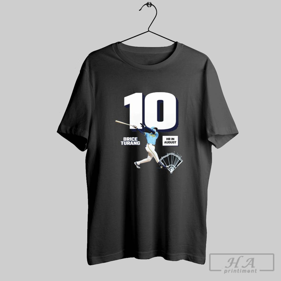 Official Brice Turang Milwaukee Brewers 10 Home Runs In August T 2 In Nl Tee