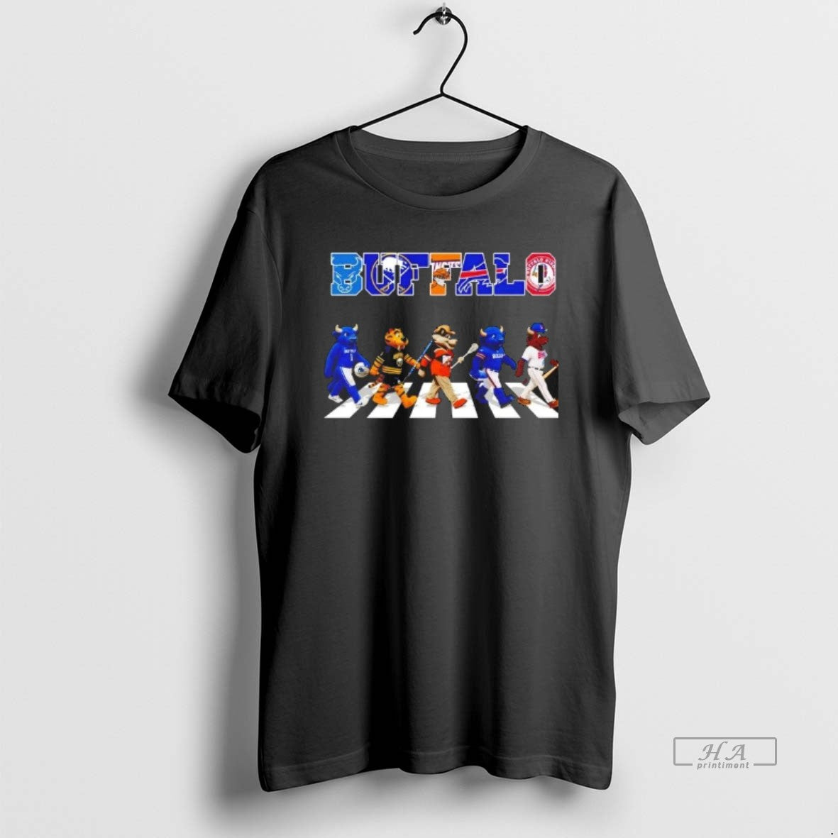 Official Buffalo Bulls Buffalo Sabres Buffalo Bandits Buffalo Bisons Mascot Road T-Shirt, Sweatshirt, Hoodie, Long Sleeve