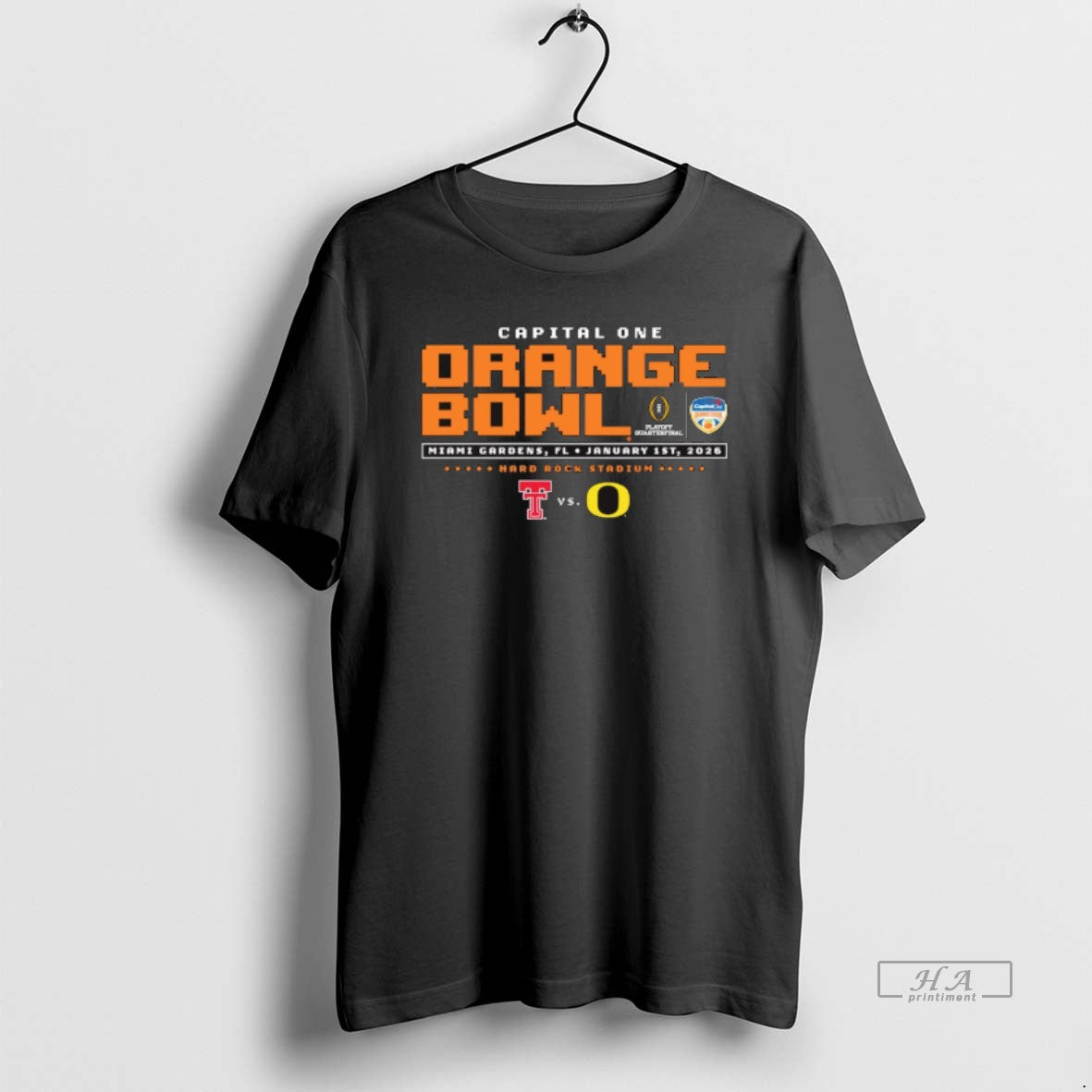Official Capital One Orange Bowl Jan 1 2026 Texas Tech Vs Oregon Hard Rock Stadium T-Shirts, Hoodie, Sweatshirt
