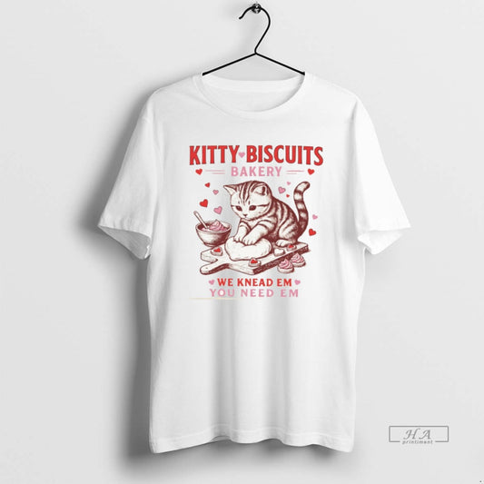 Official Cat Kitty Biscuits Bakery We Knead Em You Need Em Valentines Day T-Shirts, Hoodie, Sweatshirt | WearSparks.com