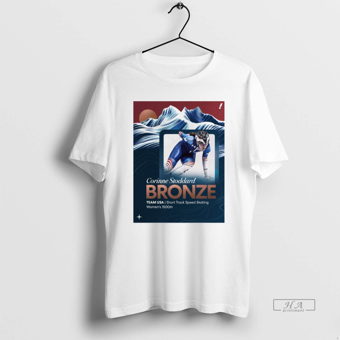 Official Corinne Stoddard Bronze Team Usa Short Track Speed Skating 1500m T-Shirt, Sweatshirt, Hoodie