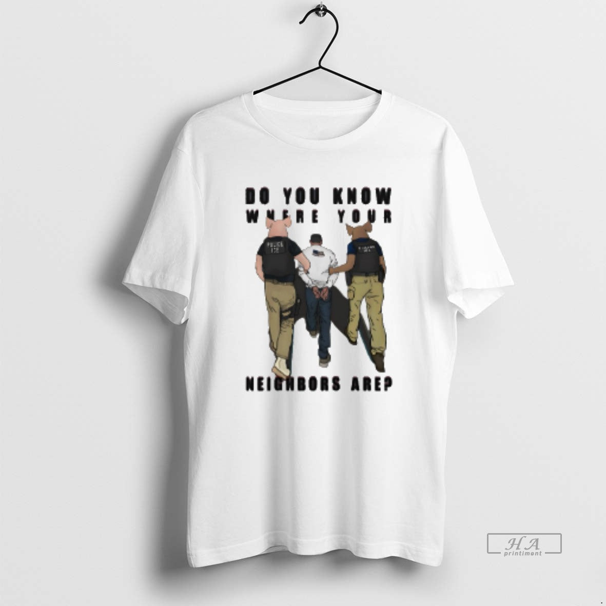 Official Do You Know Where Your Neighbors Are Police Ice T-Shirts, Hoodie, Sweatshirt | WearSparks.com
