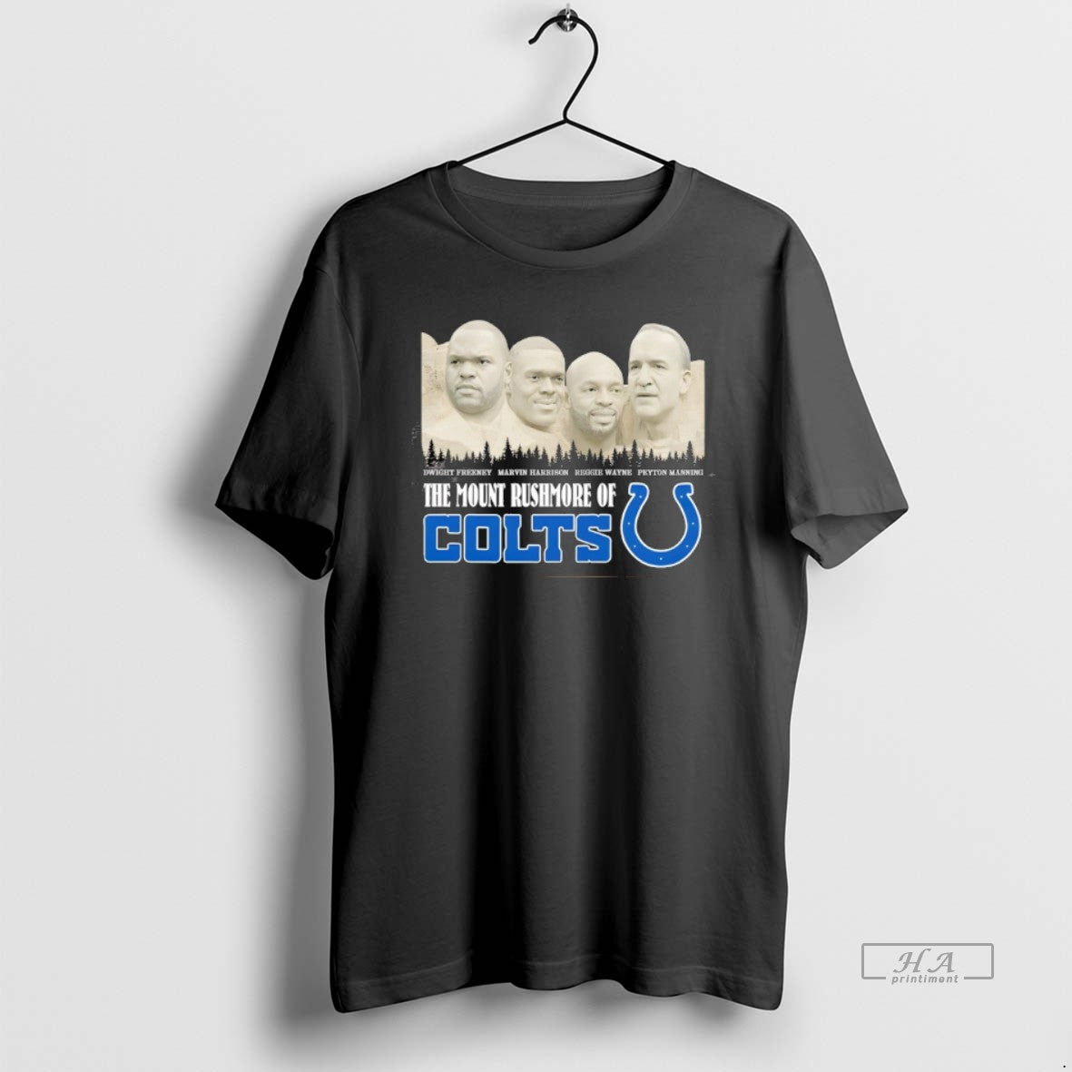 Official Dwight Freeney Marvin Harrison Reggie Wayne Peyton Manning Mount Rushmore Indianapolis Colts T-Shirt, Sweatshirt, Hoodie
