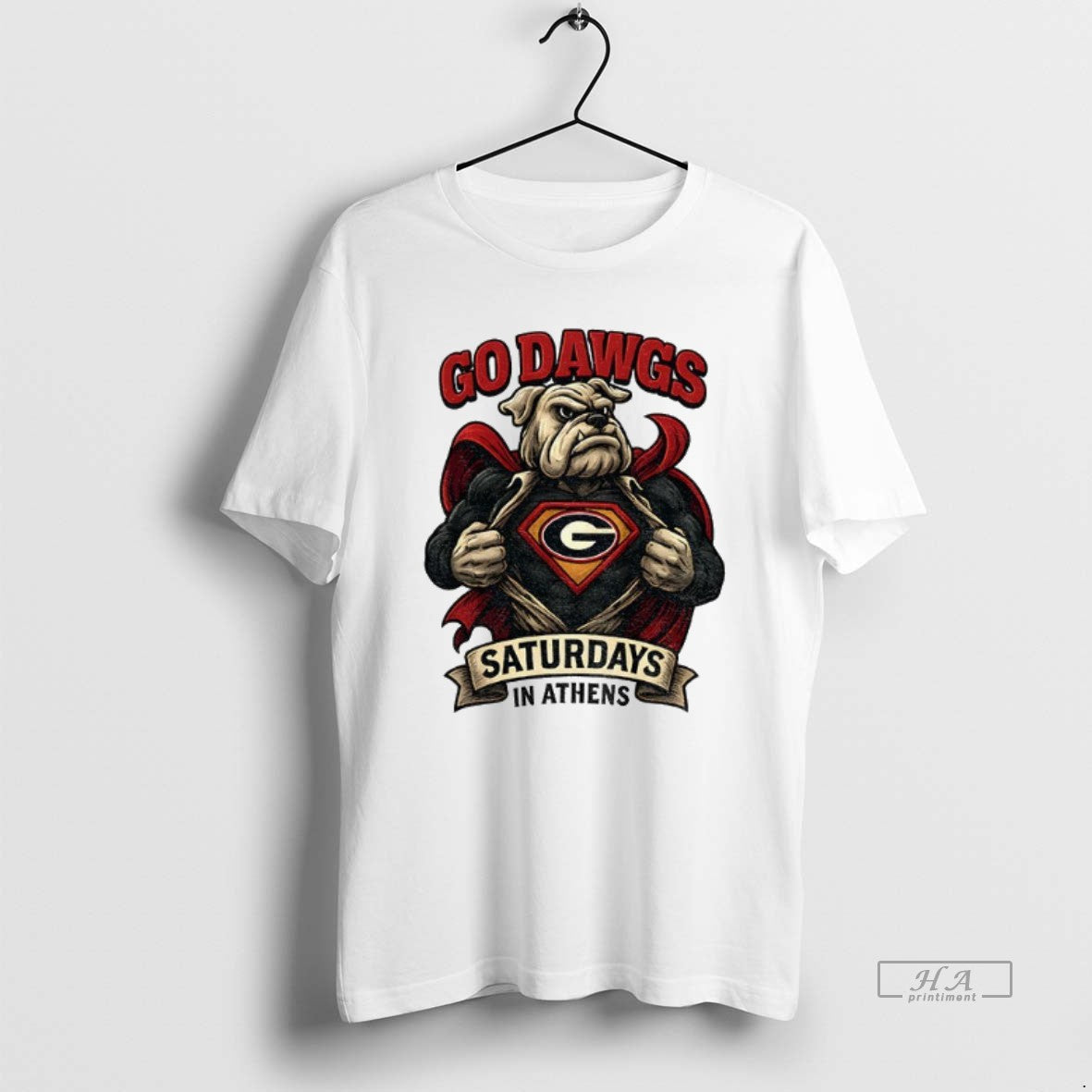 Official Georgia Bulldogs Mascot Super Bulldog Vintage Saturdays In Athens T-Shirts, Hoodie, Sweatshirt | WearSparks.com