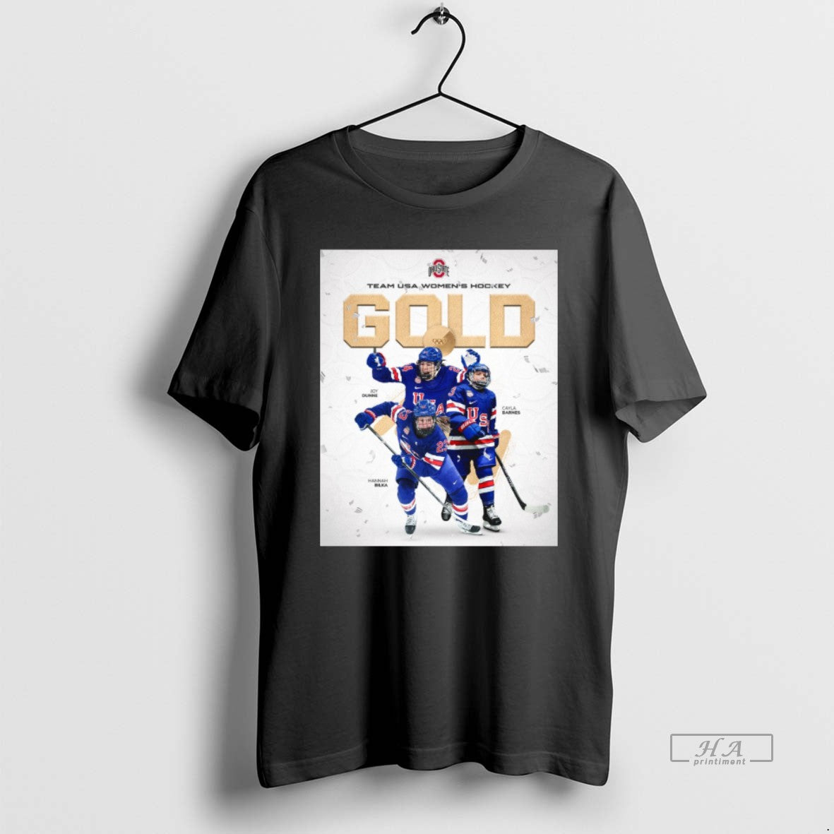 Official Gold Medal Buckeyes Cayla Barnes Hannah Bilka Joy Dunne Win Gold Team T-Shirt, Sweatshirt, Hoodie