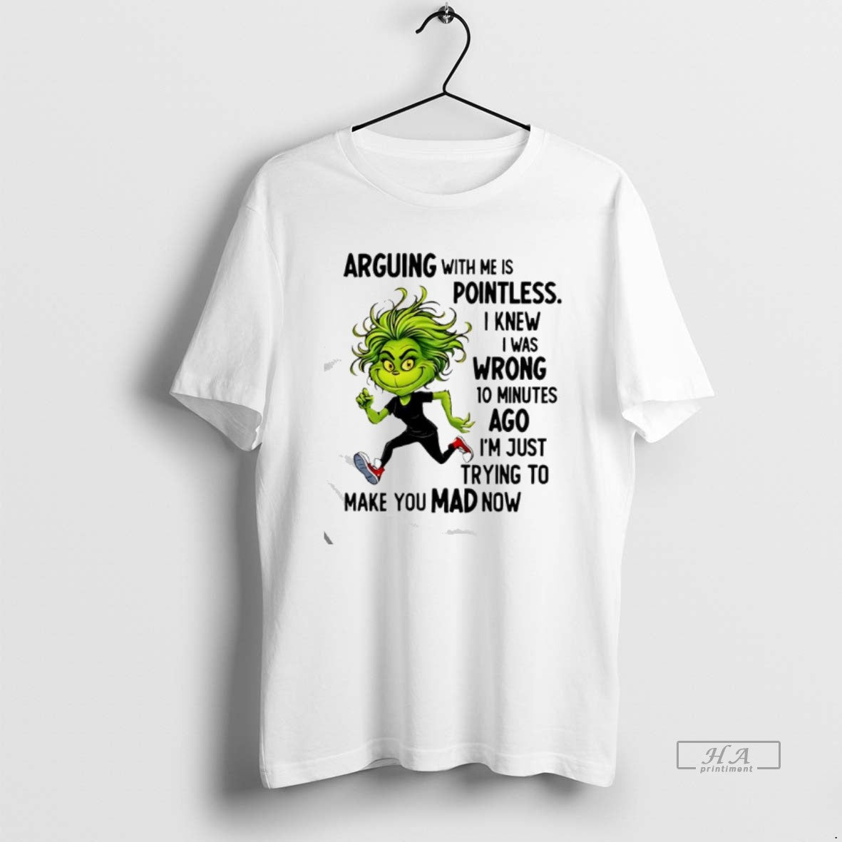 Official Grinch Arguing With Me Is Pointless I Knew I Was Wrong T-Shirts, Hoodie, Sweatshirt | WearSparks.com