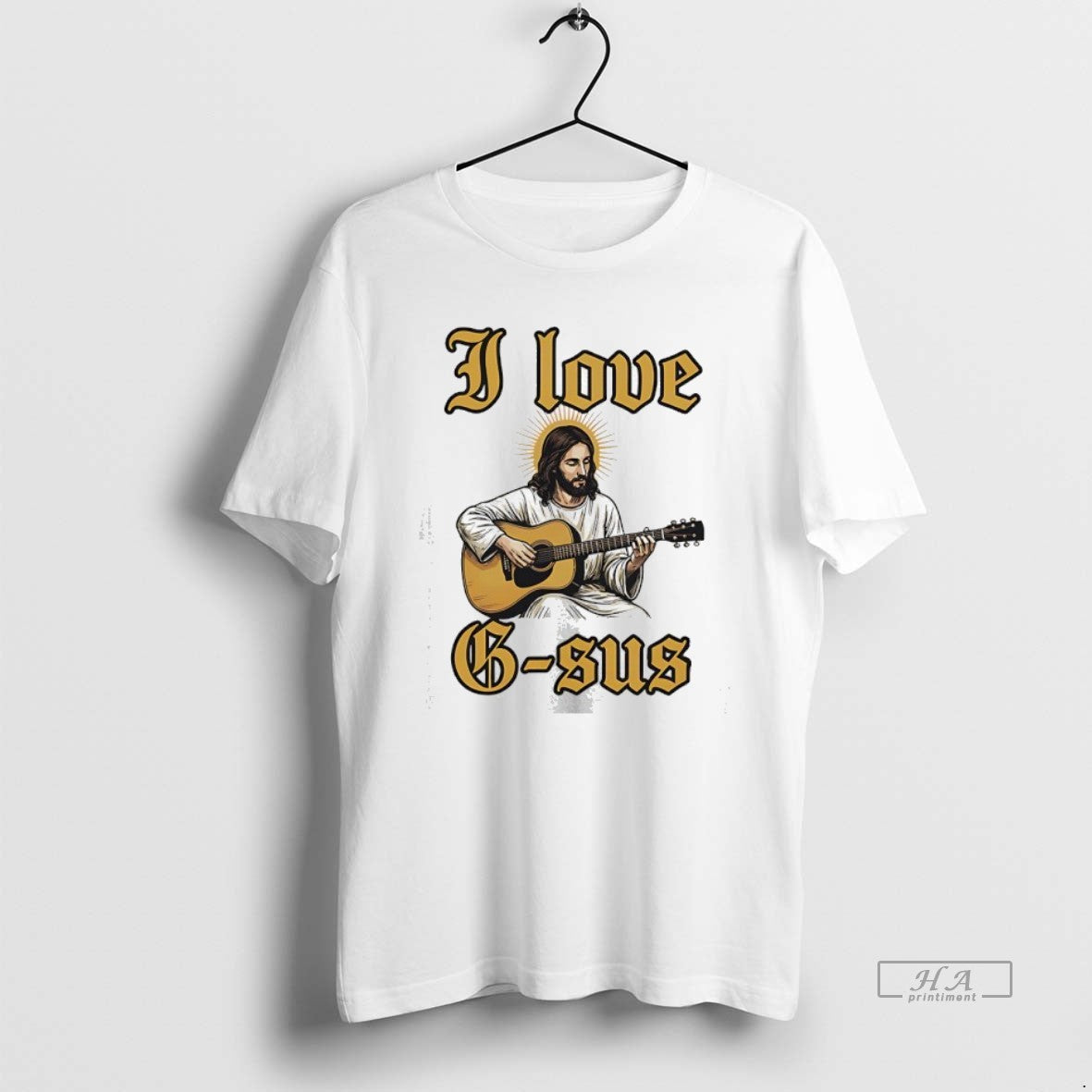 Official Jesus Playing Guitar I Love G Sus T-Shirts, Hoodie, Sweatshirt | WearSparks.com