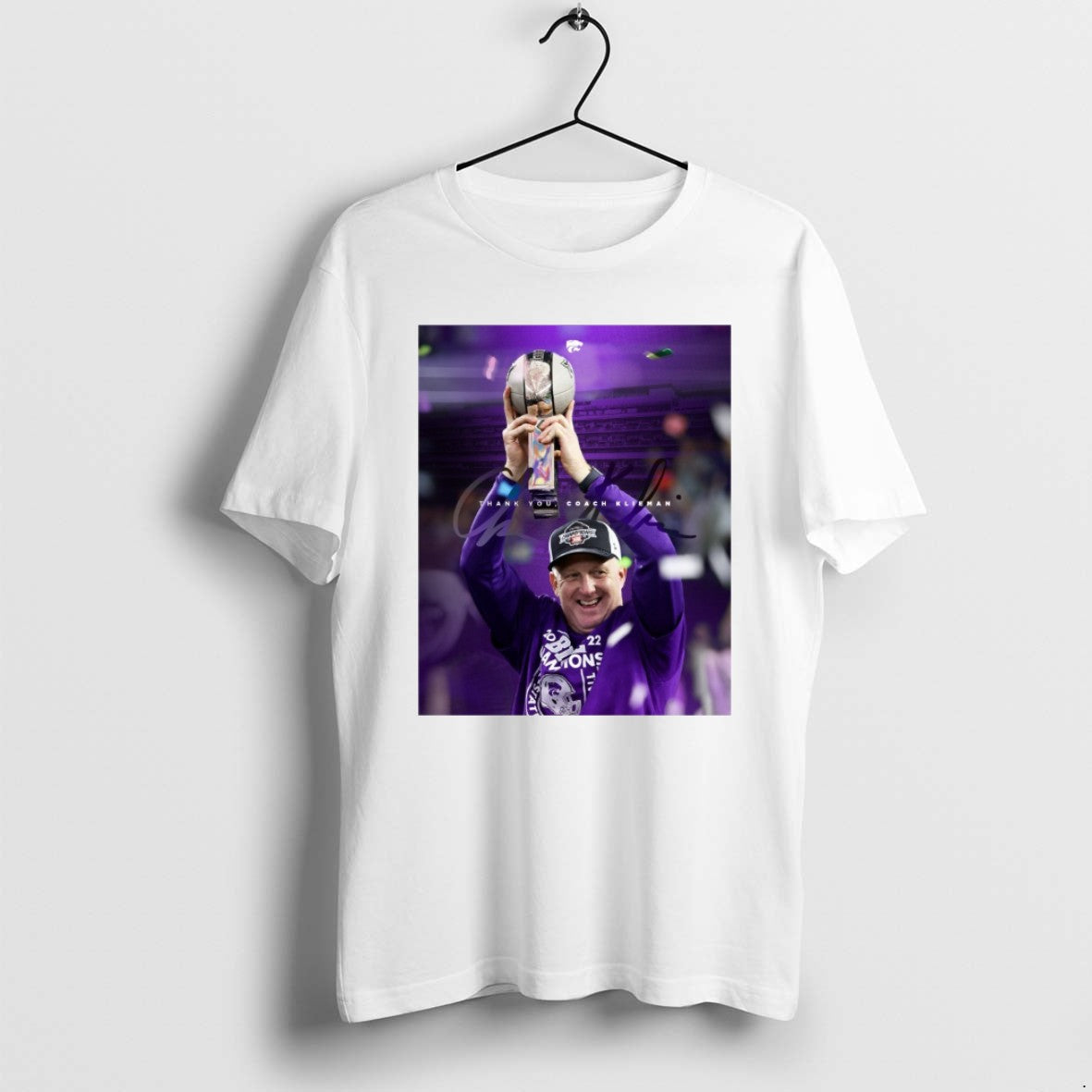 Official Kansas State Wildcats Thank You Head Football Coach Chris Klieman Signature T-Shirts, Hoodie, Sweatshirt