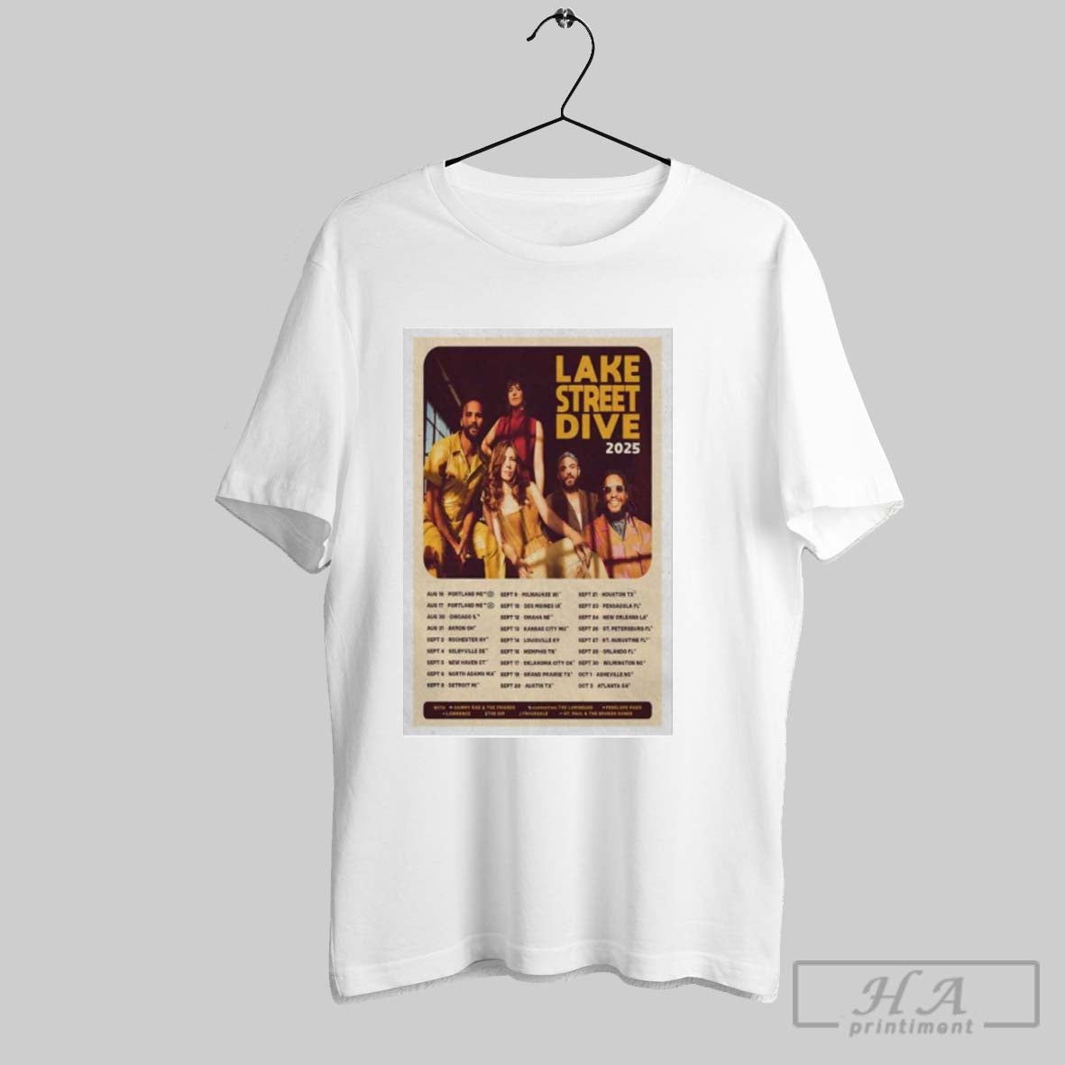 Official Lake Street Dive Tour Aug Sept 2025 Shirt Hoodie Sweater Long Sleeve And Tank