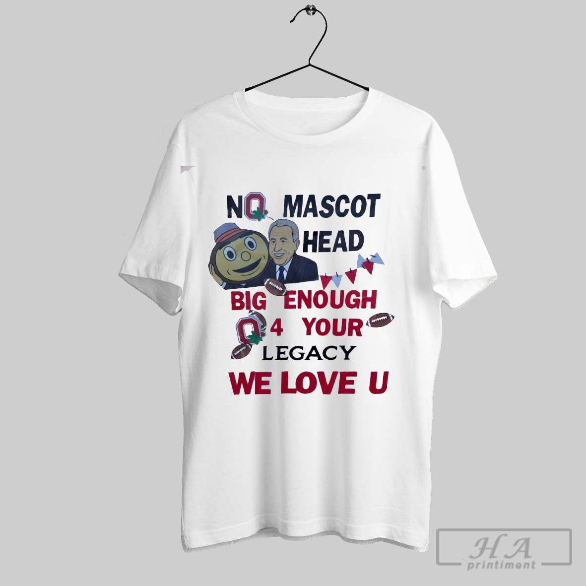 Official Lee Corso No Mascot Head Big Enough For Your Legacy We Love U Tee