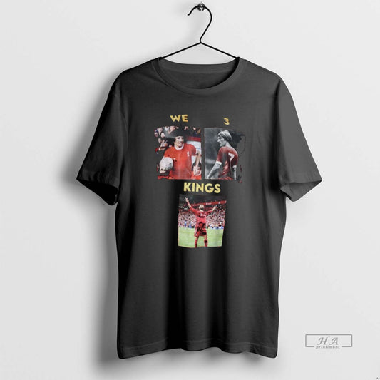 Official Liverpool Kevin Keegan Kenny Dalglish And Mohamed Salah We 3 Kings T-Shirts, Hoodie, Sweatshirt | WearSparks.com