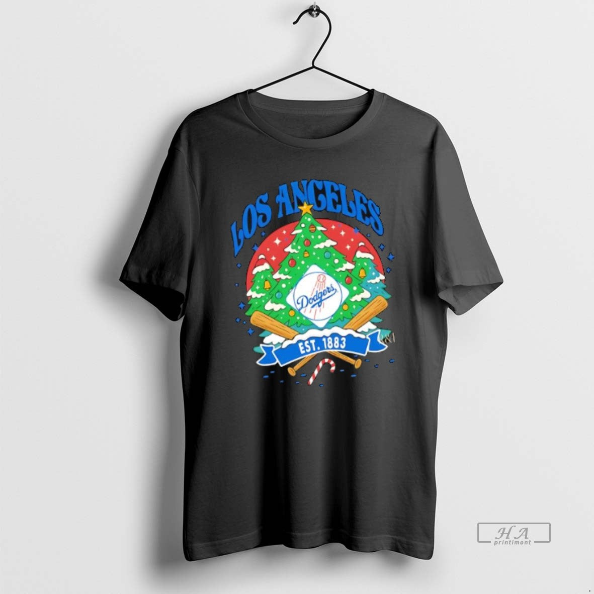 Official Los Angeles Dodgers Ugly Christmas Tree Motif Est 1883 Logo T-Shirts, Hoodie, Sweatshirt | WearSparks.com