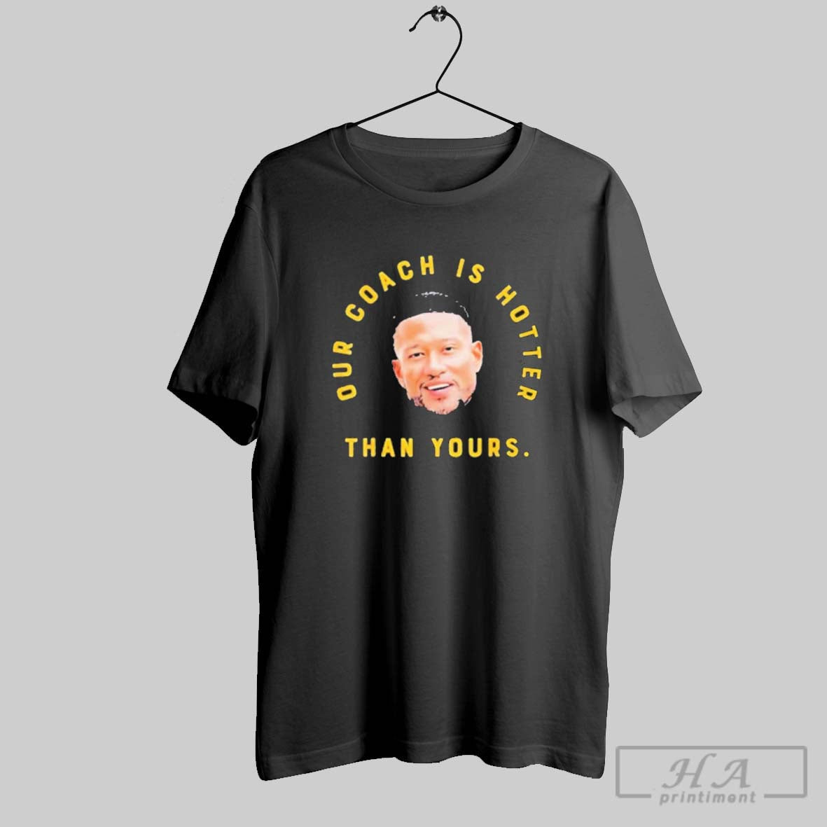 Official Marcus Freeman Our Coach Is Hotter Than Yours Notre Dame Fighting Irish Shirt Tee