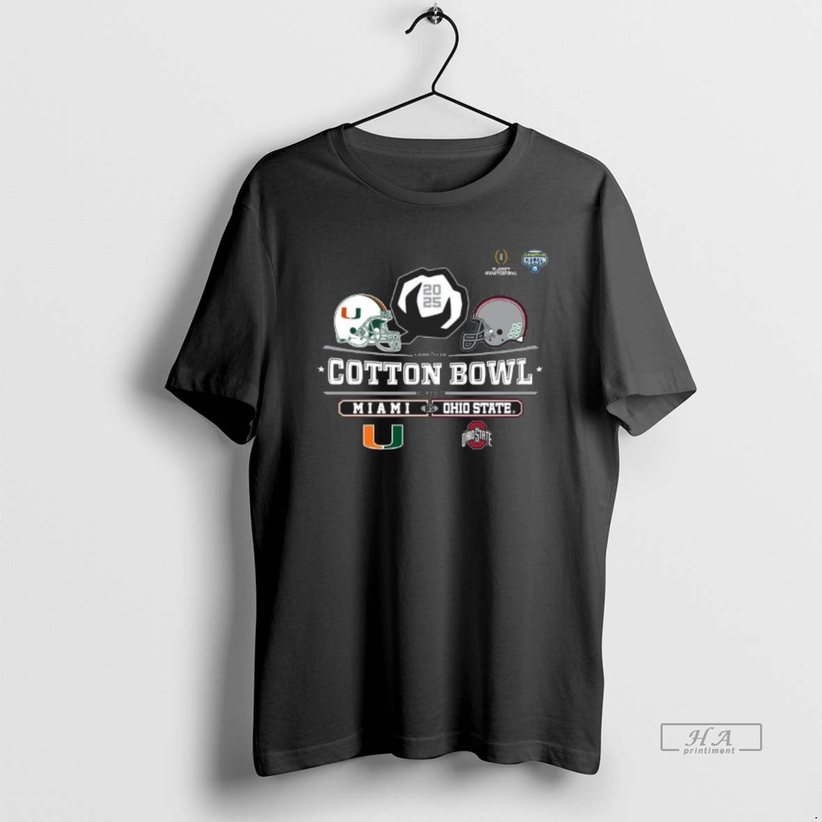 Official Miami Vs Ohio State 2025 Cotton Bowl Helmet Logo December 31 T-Shirts, Hoodie, Sweatshirt | WearSparks.com