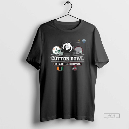 Official Miami Vs Ohio State 2025 Cotton Bowl Helmet Logo December 31 T-Shirts, Hoodie, Sweatshirt | WearSparks.com
