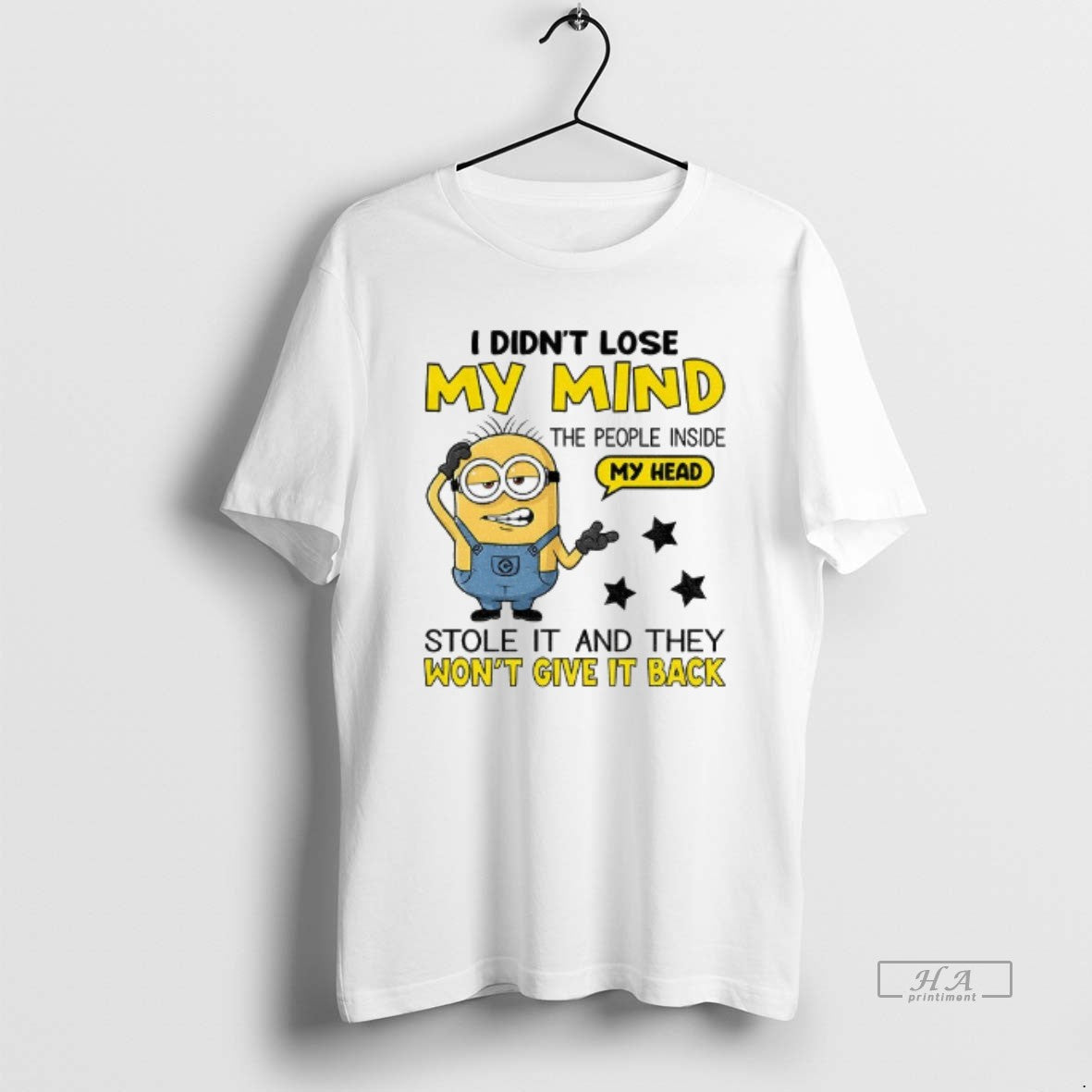 Official Minion I Didnt Lose My Mind The People Inside My Head Stole It And T-Shirts, Hoodie, Sweatshirt | WearSparks.com