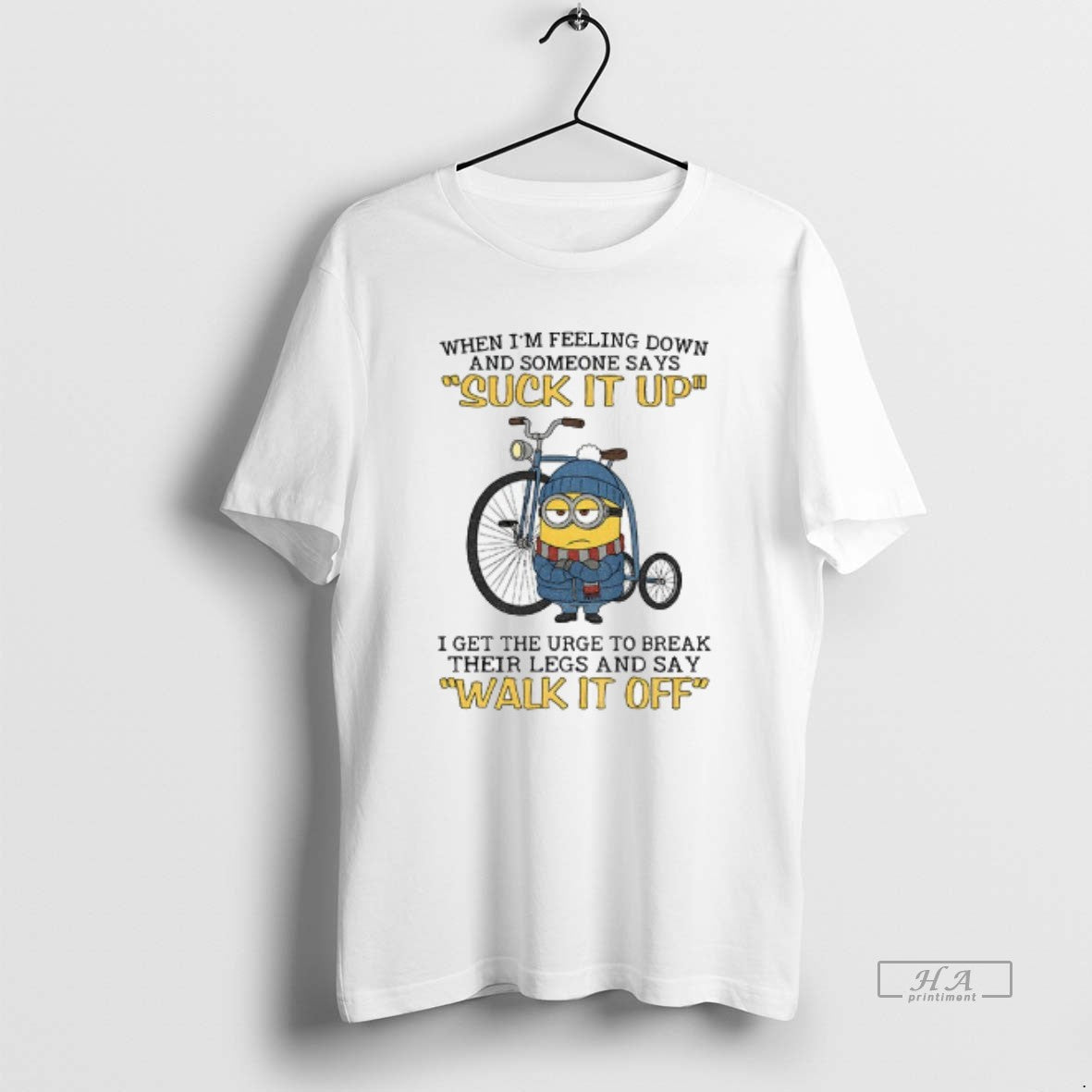 Official Minion When Im Feeling Down And Some Days Suck It Up I Get The T-Shirts, Hoodie, Sweatshirt | WearSparks.com