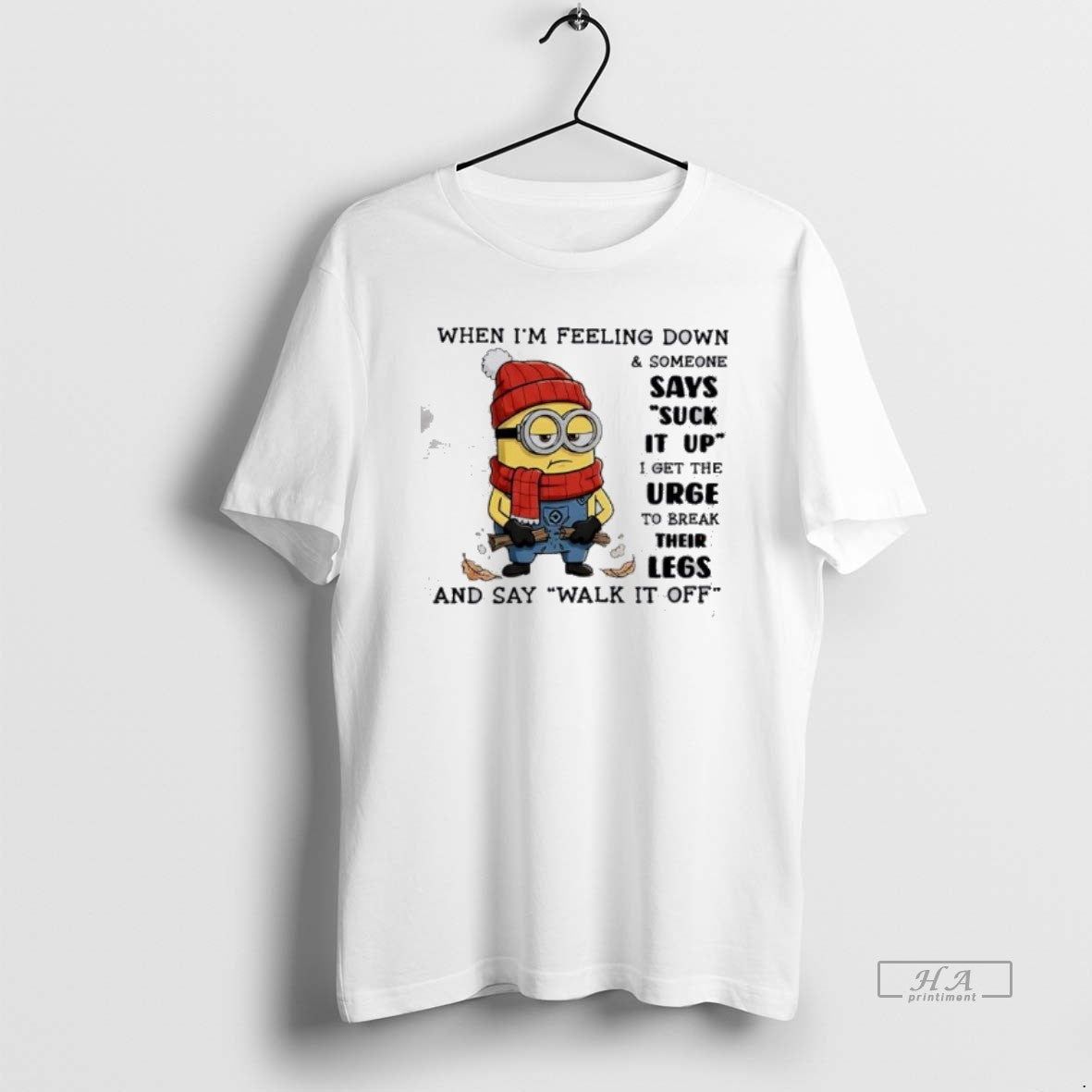 Official Minion When Im Feeling Down And Someone I Get The Urge To Break Their T-Shirts, Hoodie, Sweatshirt | WearSparks.com