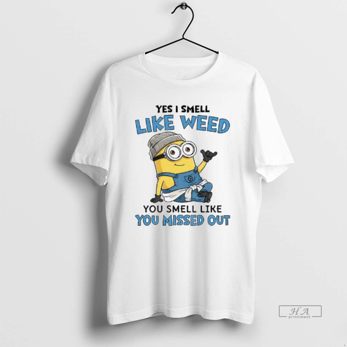 Official Minion Yes I Smell Like Weed You Smell Like You Missed Out T-Shirts, Hoodie, Sweatshirt | WearSparks.com