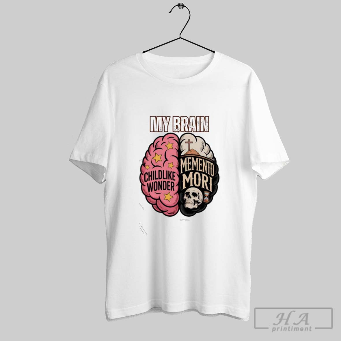 Official My Brain Childlike Wonder Memento Mori Skull Star