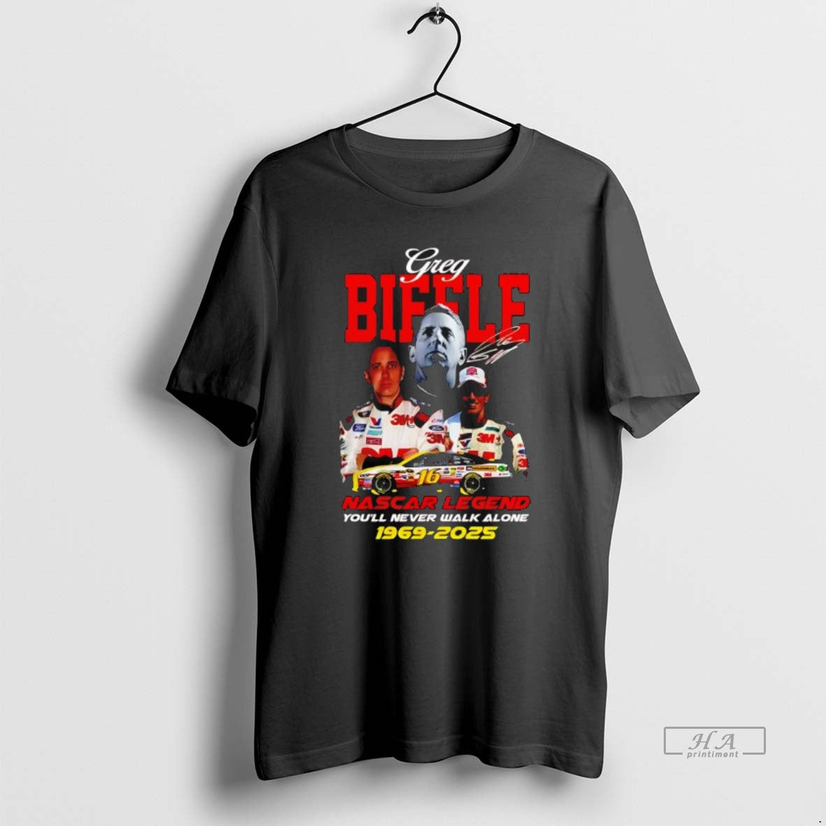 Official Nascar Legend Greg Biffle Youll Never Walk Alone 1969 2025 Signature T-Shirts, Hoodie, Sweatshirt | WearSparks.com