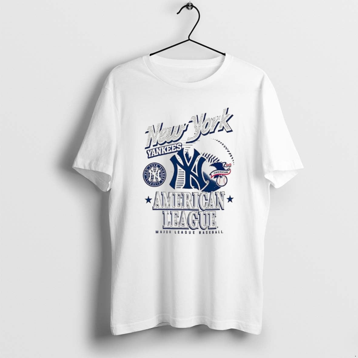 Official New York Yankees Mlb American National League Logo Ball Retro T-Shirts, Hoodie, Sweatshirt | WearSparks.com