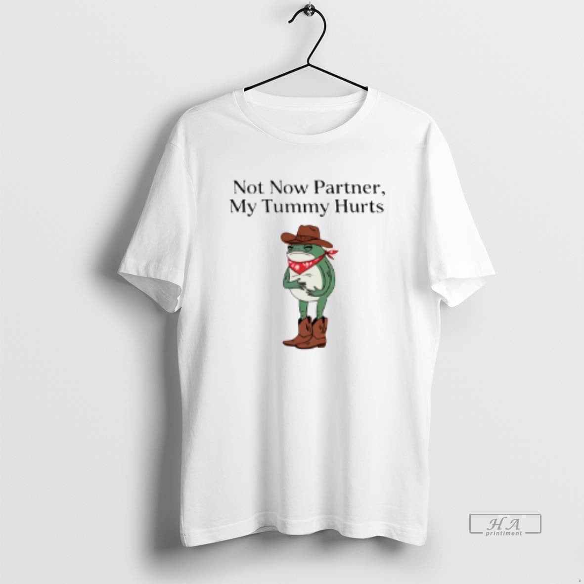 Official Not Now Partner My Tummy Hurts Cowboy Frog T-Shirts, Hoodie, Sweatshirt | WearSparks.com