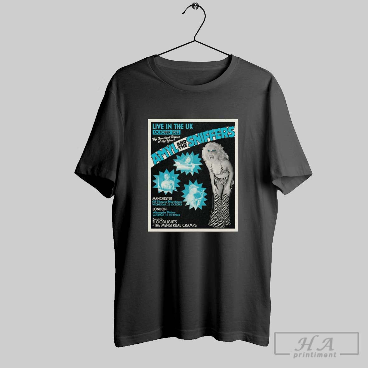 Official Official Amyl And The Sniffers Live In The Tour Uk October 2025 Poster Tee