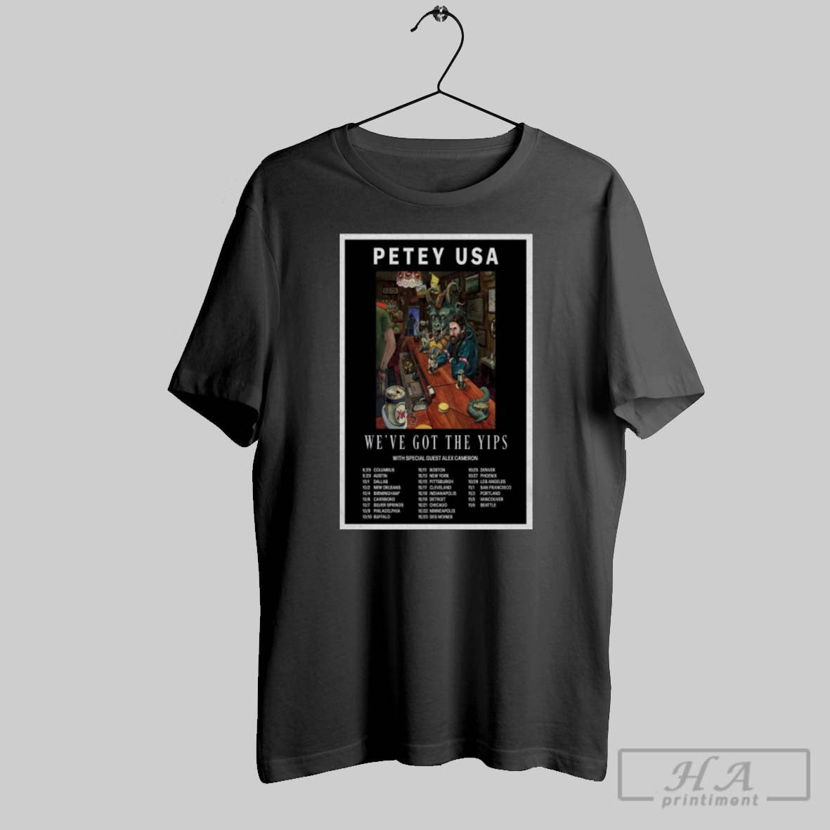Official Official Petey Usa Weve Got The Yips 2025 Tour Poster