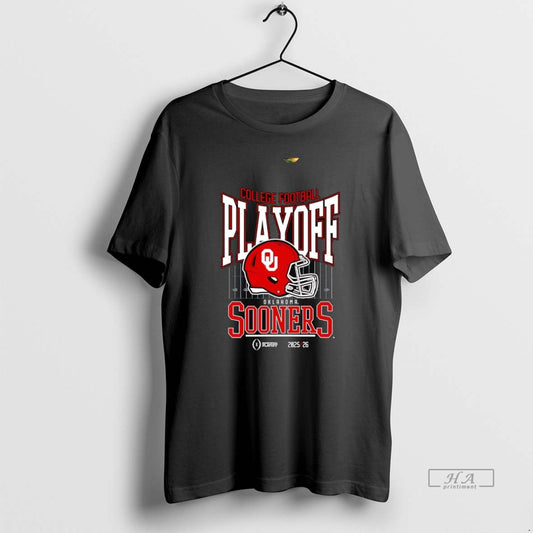 Official Oklahoma Sooners 2025 26 College Football Playoff Cfp Helmet T-Shirts, Hoodie, Sweatshirt | WearSparks.com