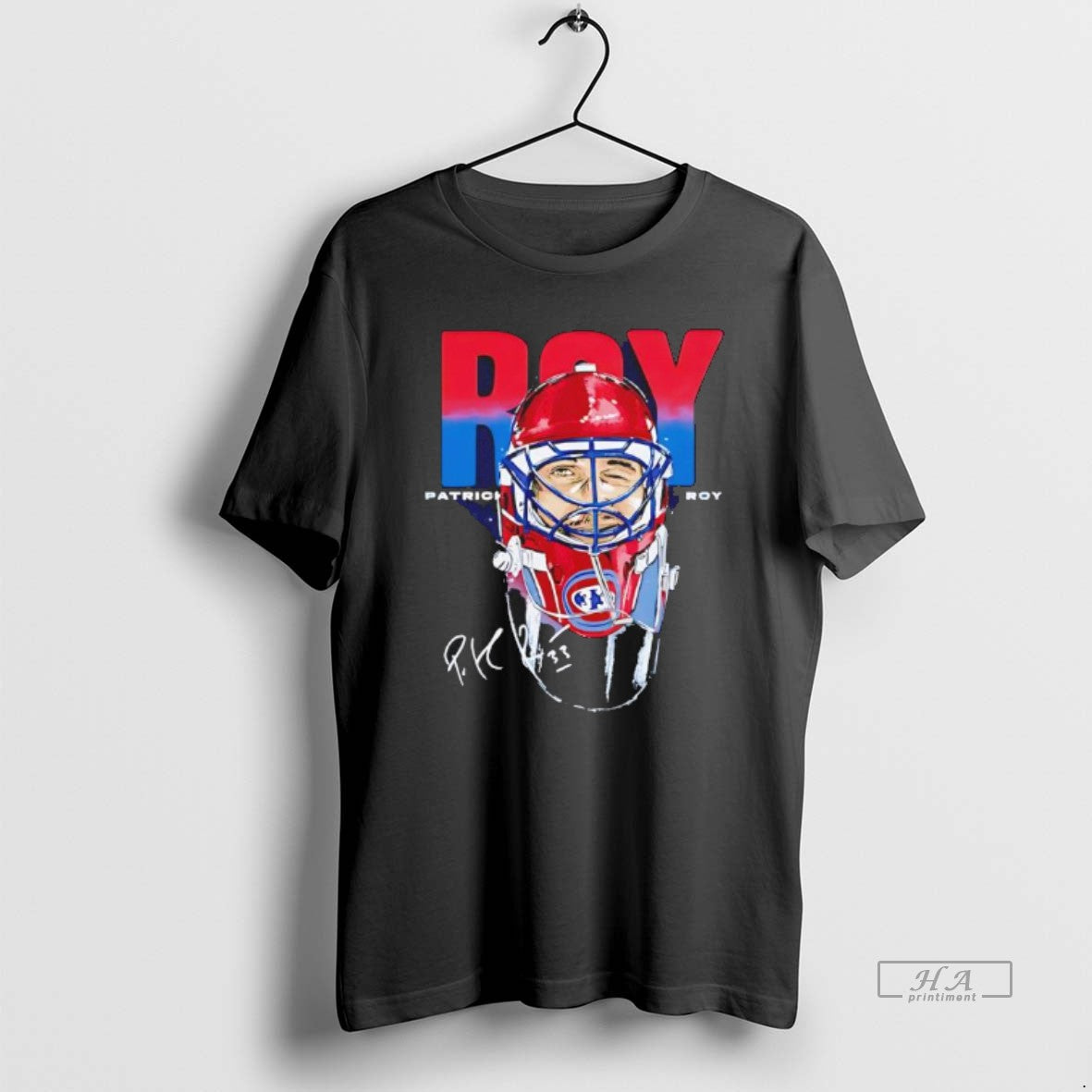 Official Patrick Roy Montreal Goalie Mask Signature Black T-Shirts, Hoodie, Sweatshirt | WearSparks.com