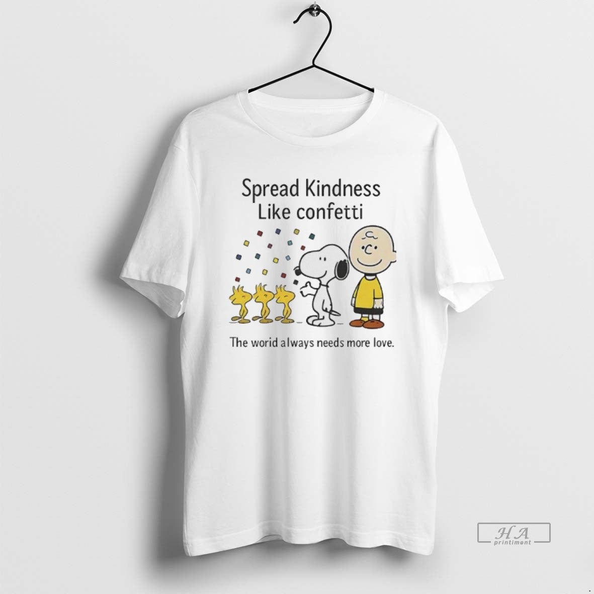 Official Peanuts Spread Kindness Like Confetti The World Always Needs More Love T-Shirts, Hoodie, Sweatshirt | WearSparks.com