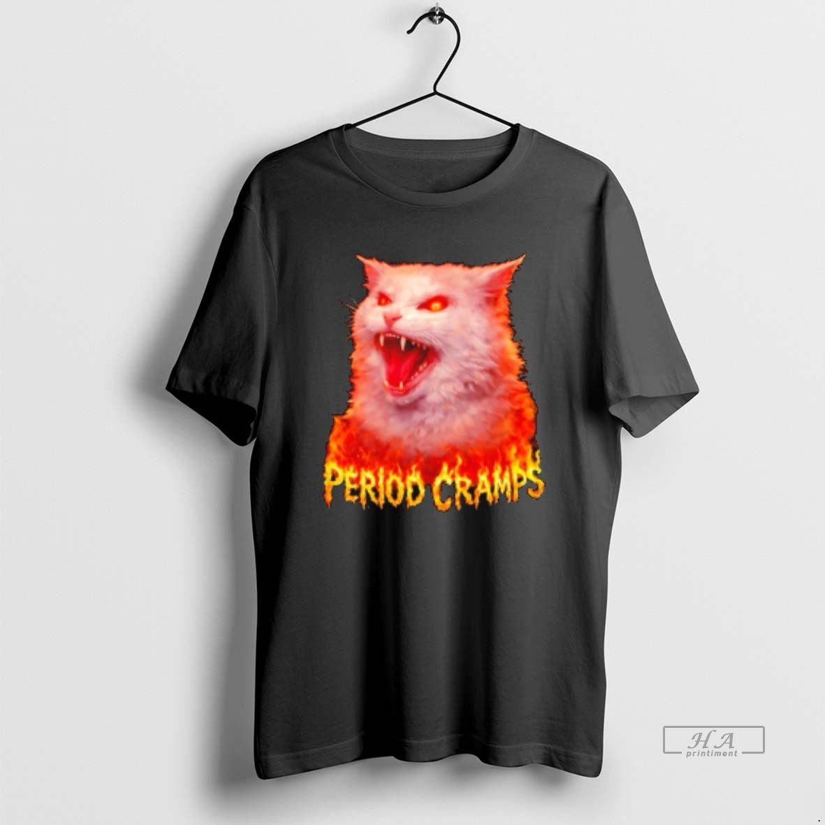 Official Period Cramps Cat Angry T-Shirts, Hoodie, Sweatshirt | WearSparks.com