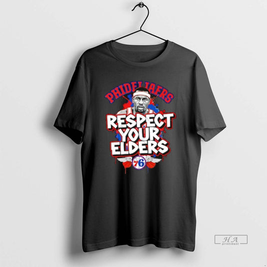 Official Philadelphia 76ers Respect Your Elders T-Shirts, Hoodie, Sweatshirt | WearSparks.com