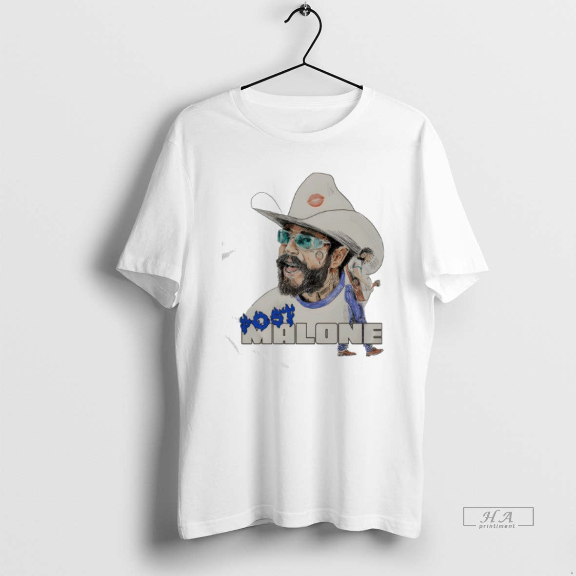 Official Post Malone Blue Flame Guitar Graphic T-Shirts, Hoodie, Sweatshirt | WearSparks.com