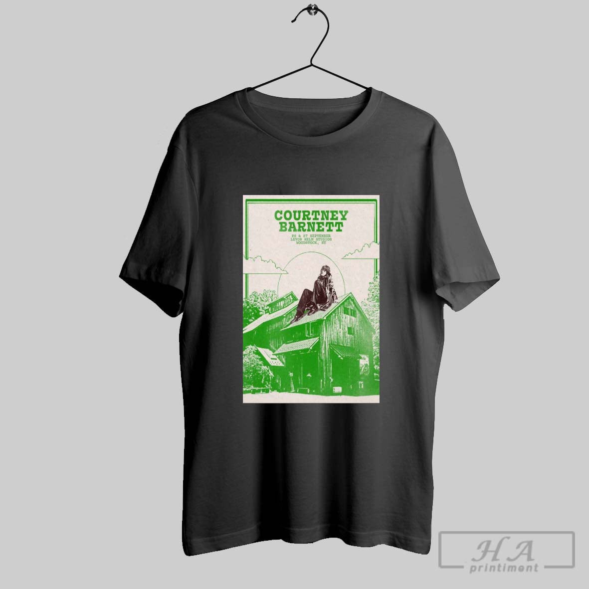 Official Poster Courtney Barnett September 26 27 2025 Levon Helm Studios In Woodstock Ny Tee