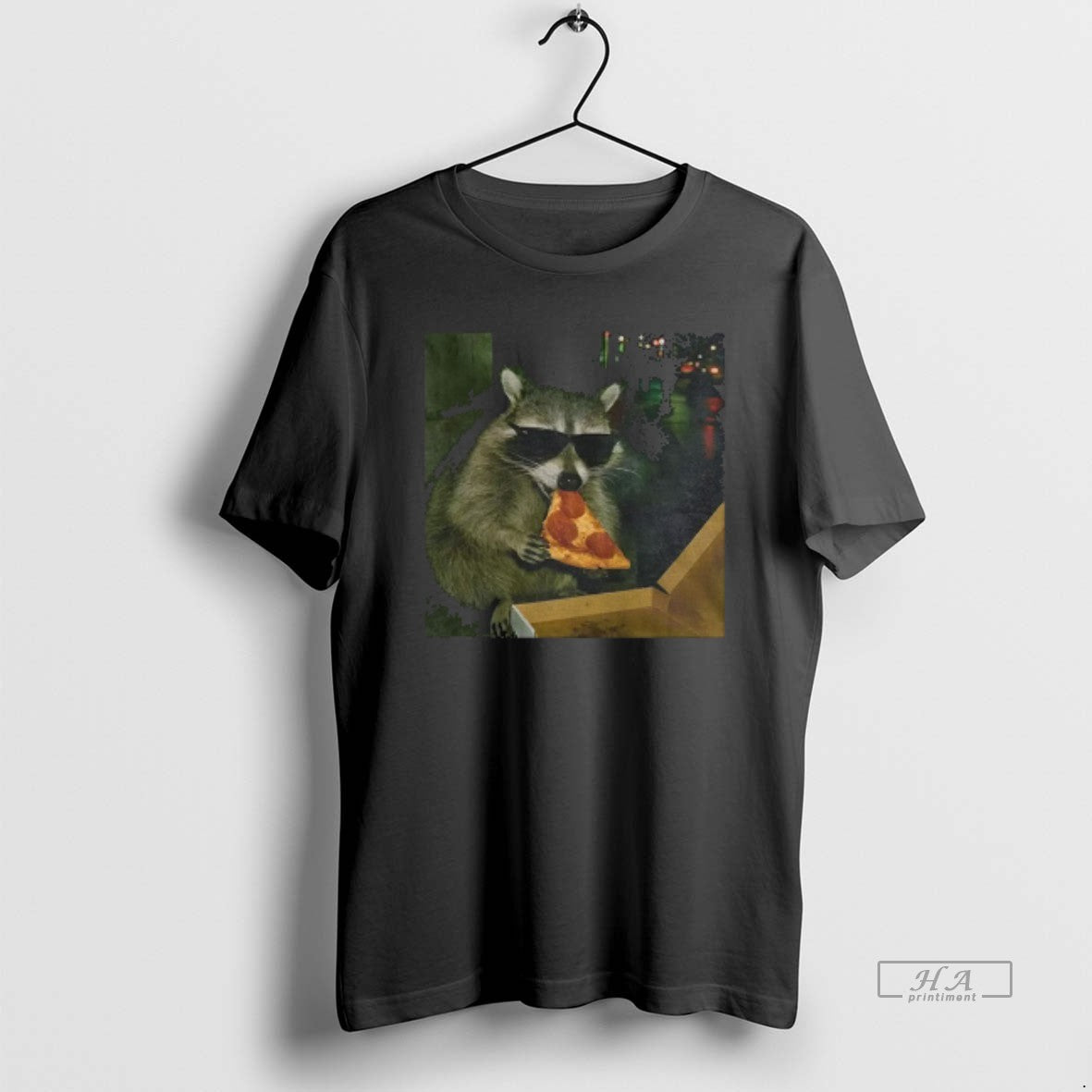 Official Raccoon Eating Pizza Funny Meme T-Shirts, Hoodie, Sweatshirt | WearSparks.com