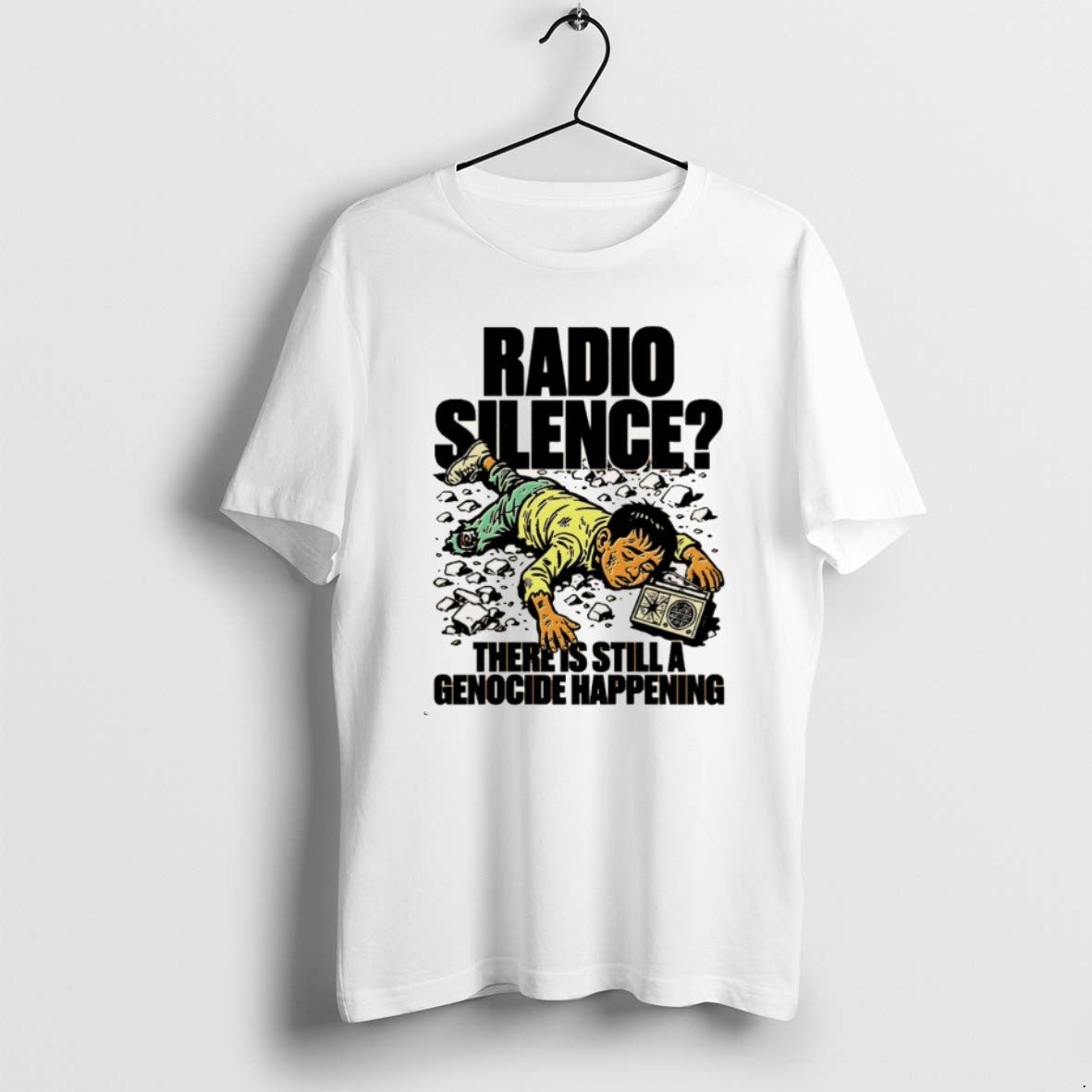 Official Radio Silence There Is Still A Genocide Happening Christmas T-Shirts, Hoodie, Sweatshirt | WearSparks.com