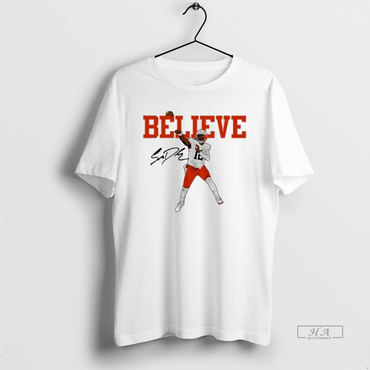 Official Shedeur Sanders Believe Cleveland Browns Signature T-Shirts, Hoodie, Sweatshirt | WearSparks.com