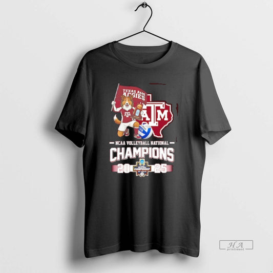 Official Texas Am Aggies 2025 Volleyball National Champions Mascot Flag T-Shirts, Hoodie, Sweatshirt | WearSparks.com
