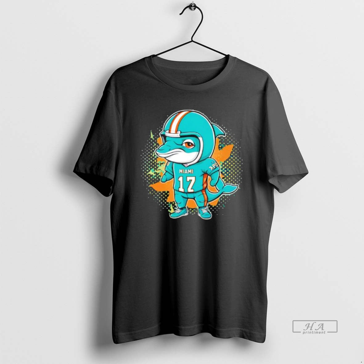 Official The Dolphins Miami Dolphins Football Cartoon Black T-Shirts, Hoodie, Sweatshirt | WearSparks.com