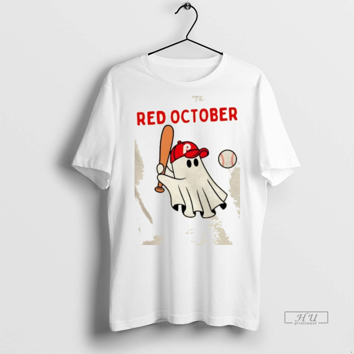 Official Trending Red October Halloween Philadelphia Phillies Baseball Ghost T Shirt Sweater