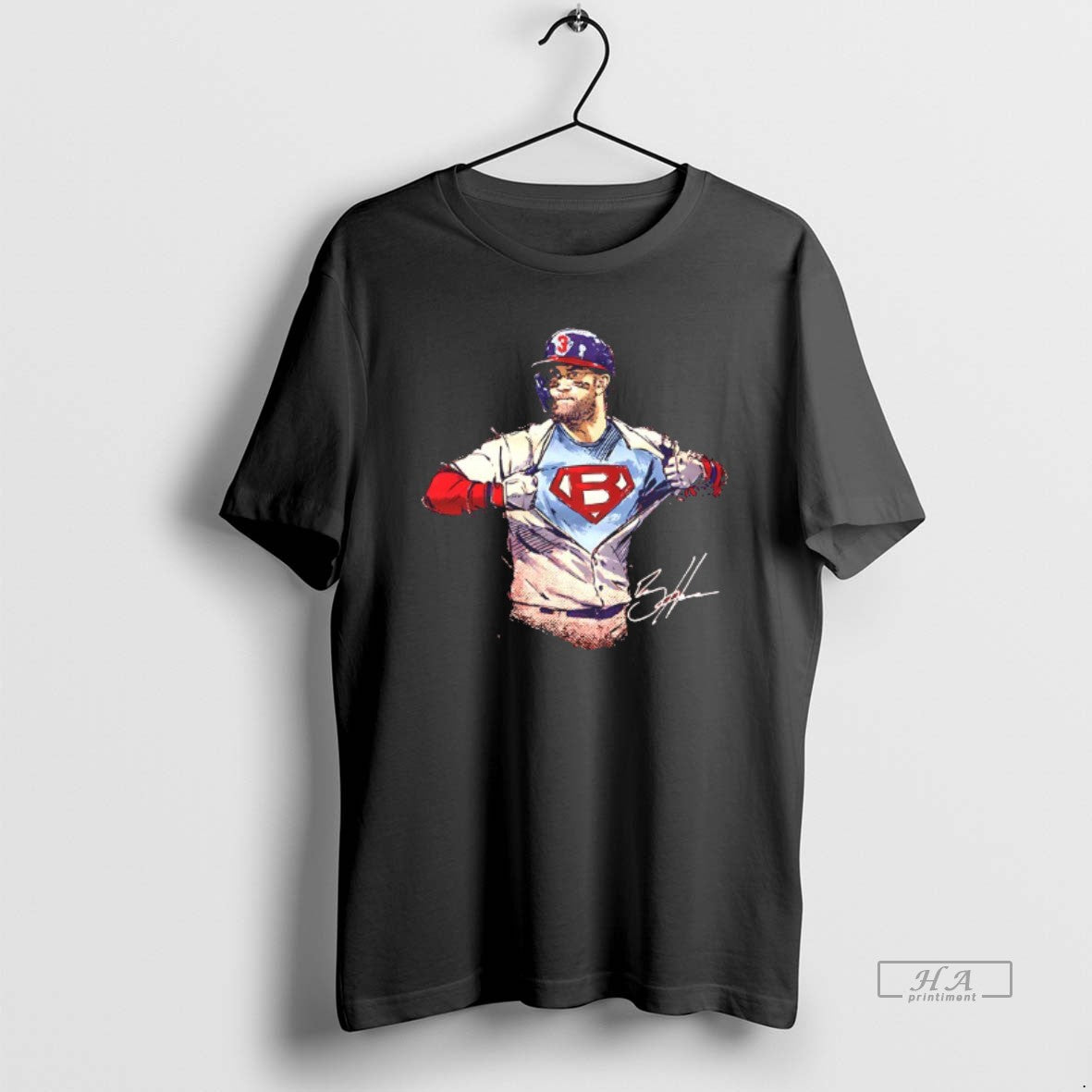 Official Trendy Bryce Harper Inside Me Super Bryce Philadelphia Phillies Baseball Signature