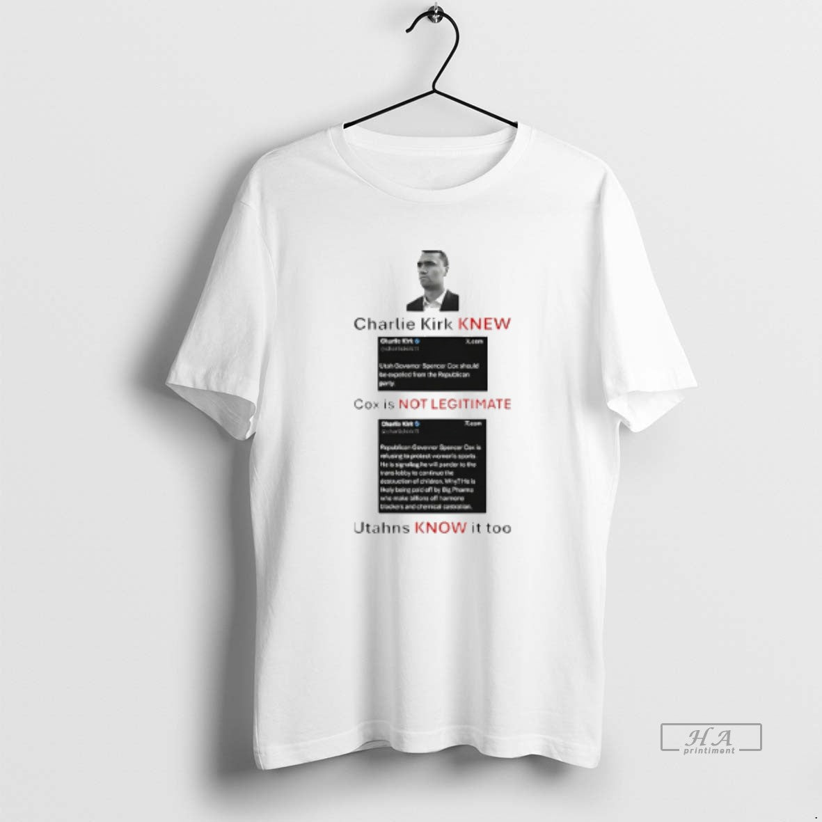 Official Trendy Charlie Kirk New Cox Is Not Legitimate Utahns Know It Too