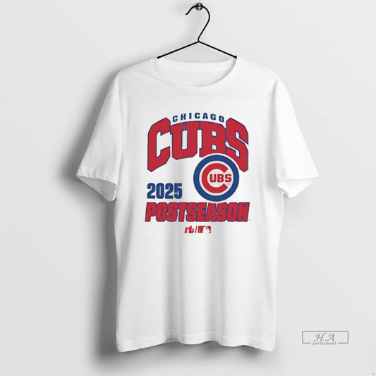 Official Trendy Chicago Cubs Baseball 2025 Mlb Postseason Graphic