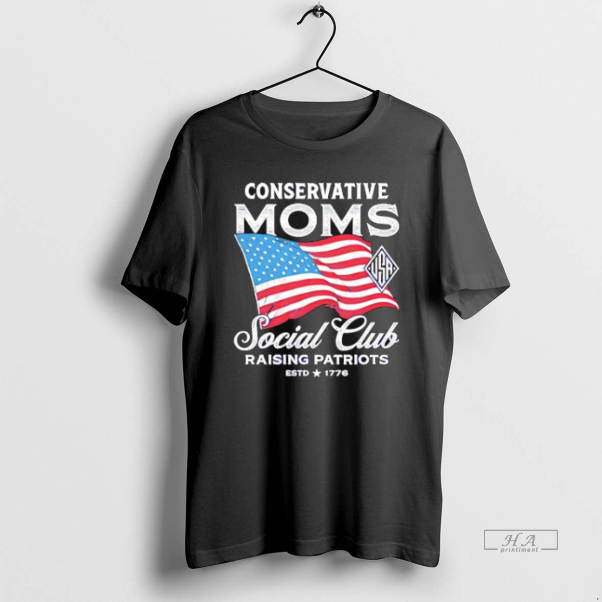 Official Trendy Conservative Moms Social Club Raising Patriots