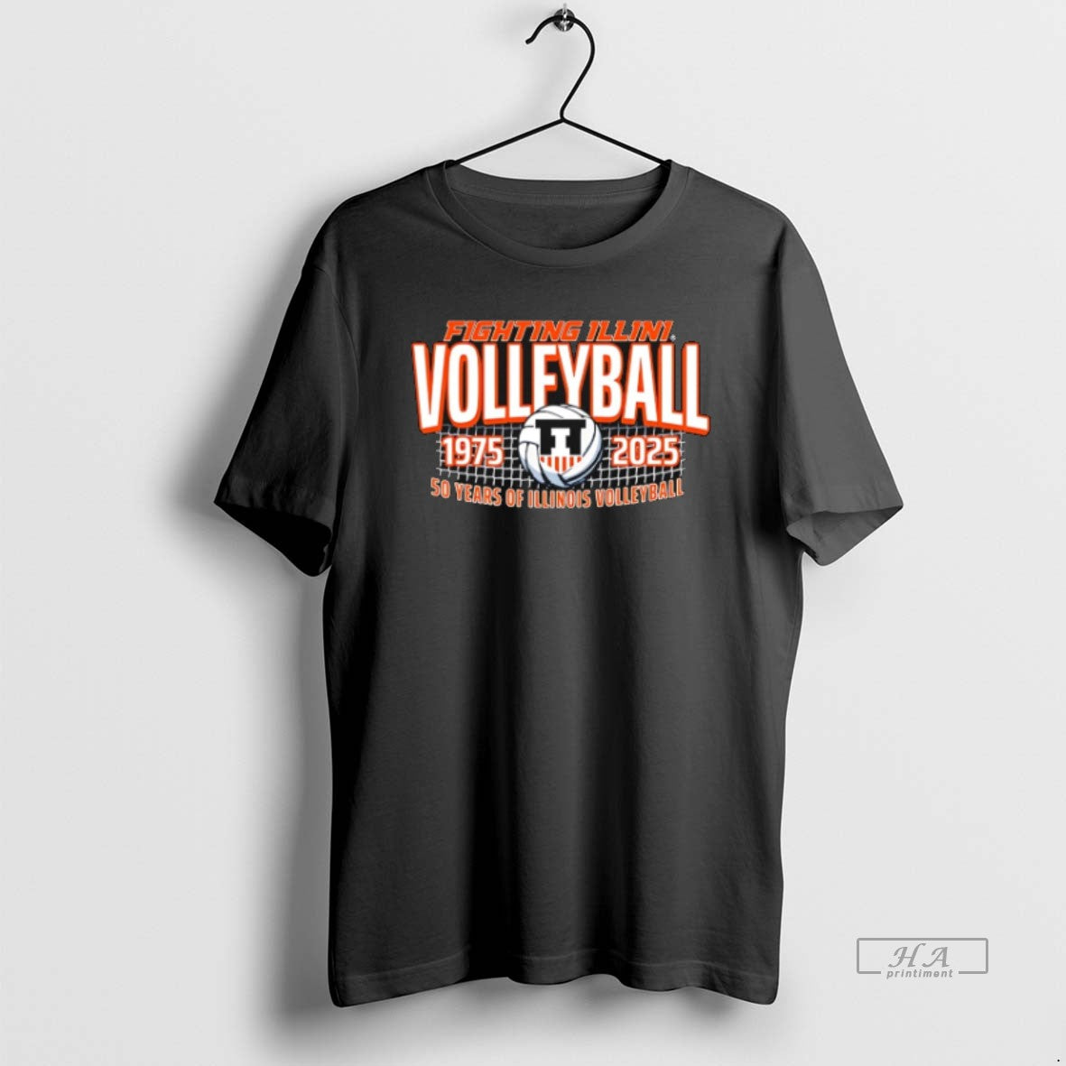 Official Trendy Fighting Illini Illinois Volleyball 50 Years 1975 2025