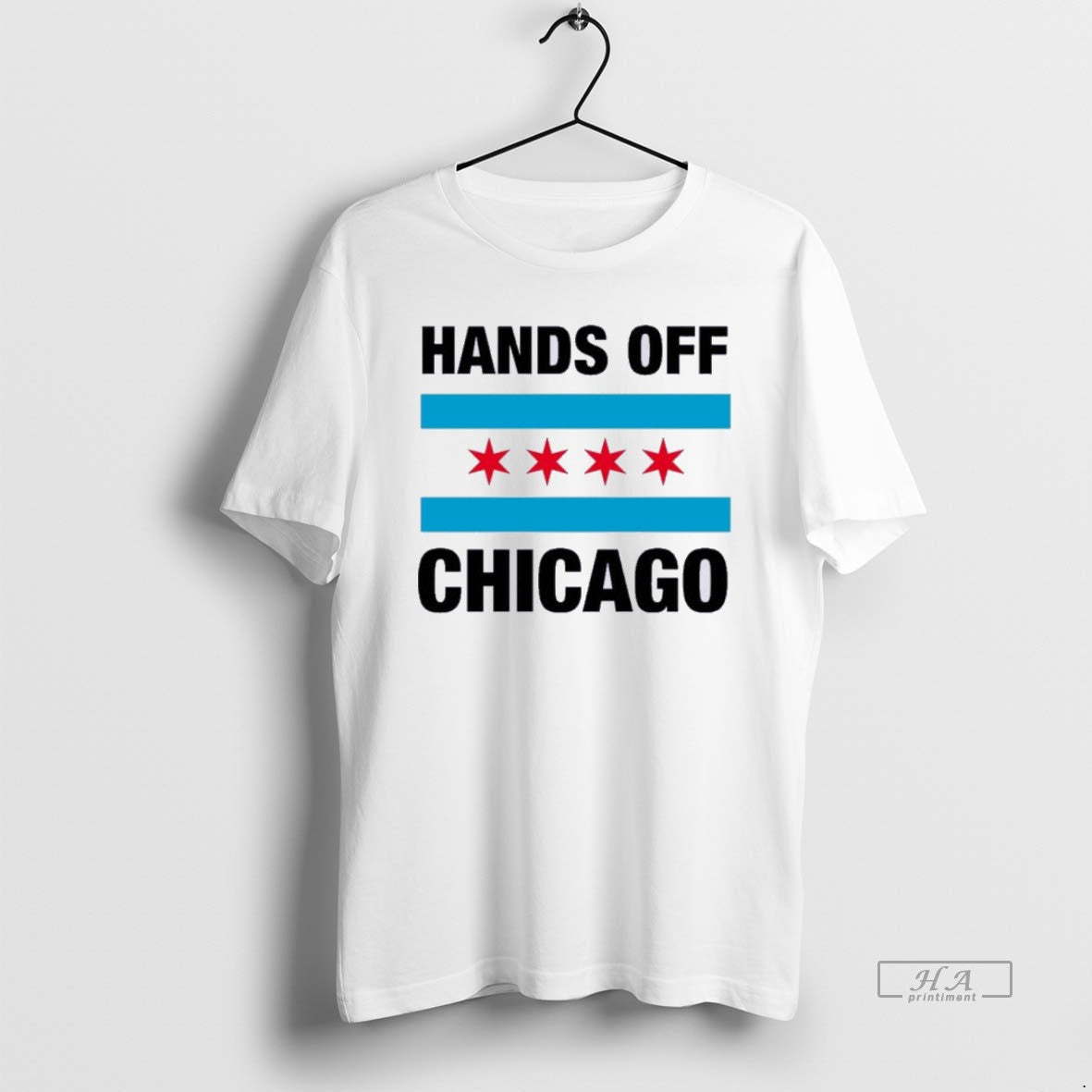 Official Trendy Hands Off Chicago Flag 2025